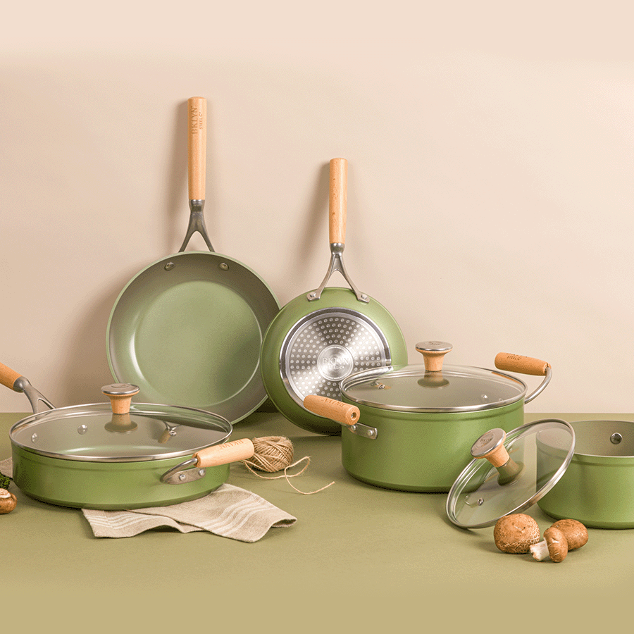 Brooklyn Steel Co Yellow Atmosphere 12-Pc. Cookware Set