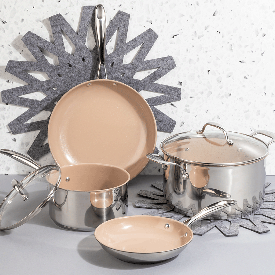 Must Have White & Gold Cookware Set — Stylin Brunette