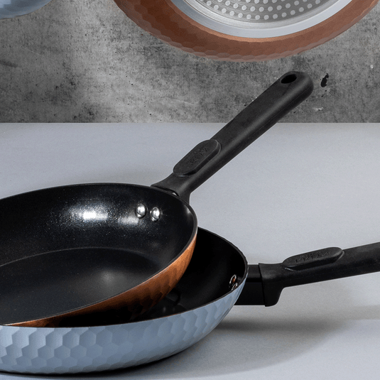 Brooklyn Steel Co. Interstellar 8 Flared Sparkle Frypan with Hammered Handle - Blue