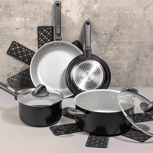 Brooklyn Steel Co. 8-pc. Ultraviolet Ceramic Cookware Set